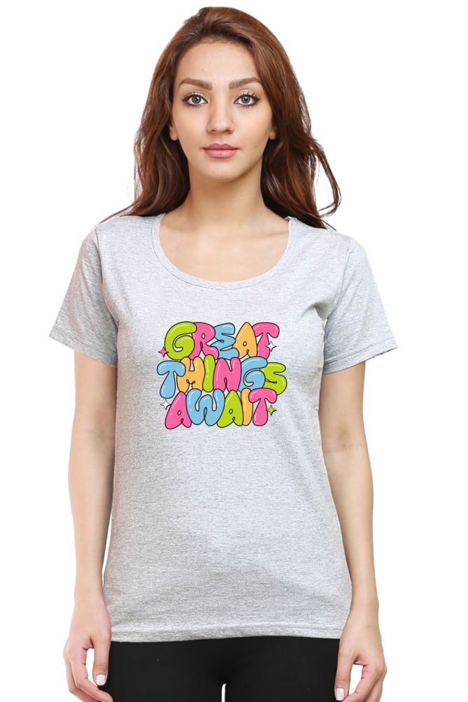 Female Classic Crew DTG Printed T-Shirt - Image 12