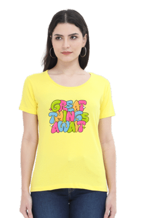 Female Classic Crew DTG Printed T-Shirt