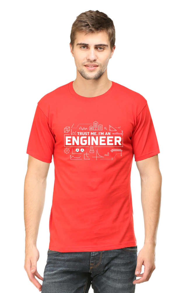 Classic Crew DTG Printed T-Shirt Trust me i am an engineer - Image 10