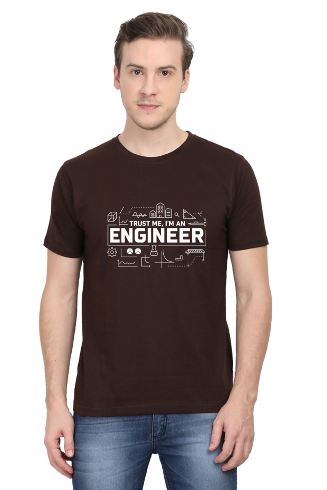 Classic Crew DTG Printed T-Shirt Trust me i am an engineer - Image 5