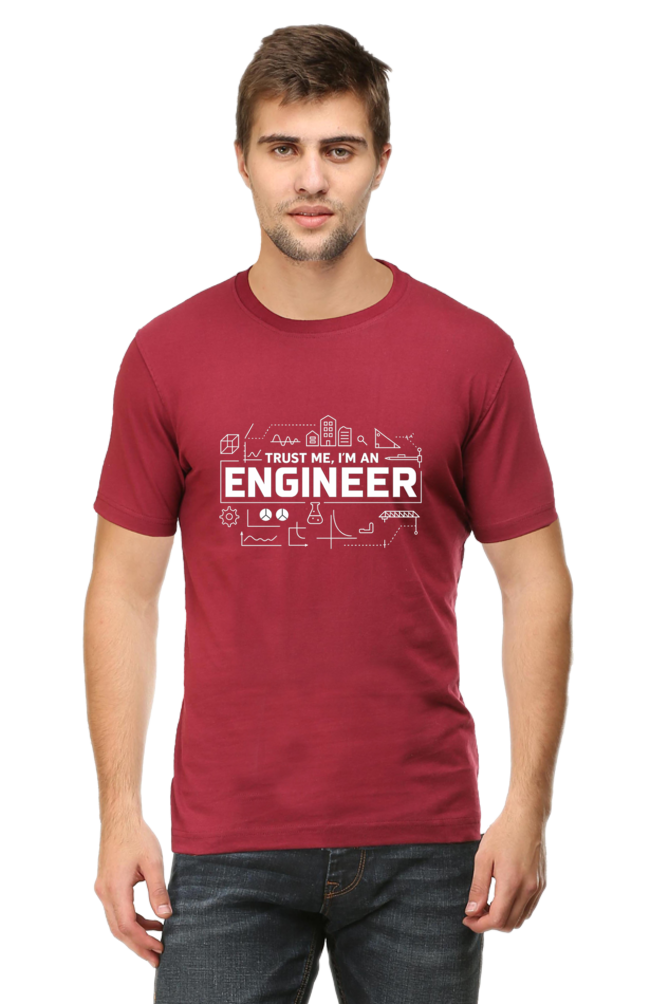Classic Crew DTG Printed T-Shirt Trust me i am an engineer - Image 9