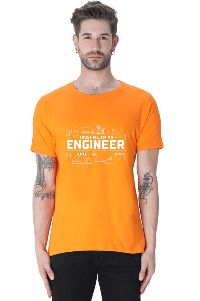 Classic Crew DTG Printed T-Shirt Trust me i am an engineer - Image 6