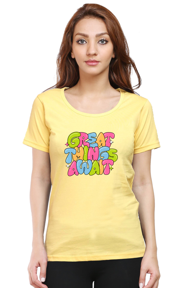 Female Classic Crew DTG Printed T-Shirt - Image 9