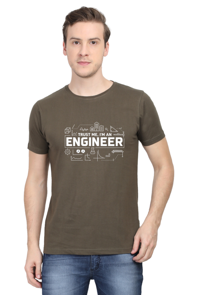 Classic Crew DTG Printed T-Shirt Trust me i am an engineer