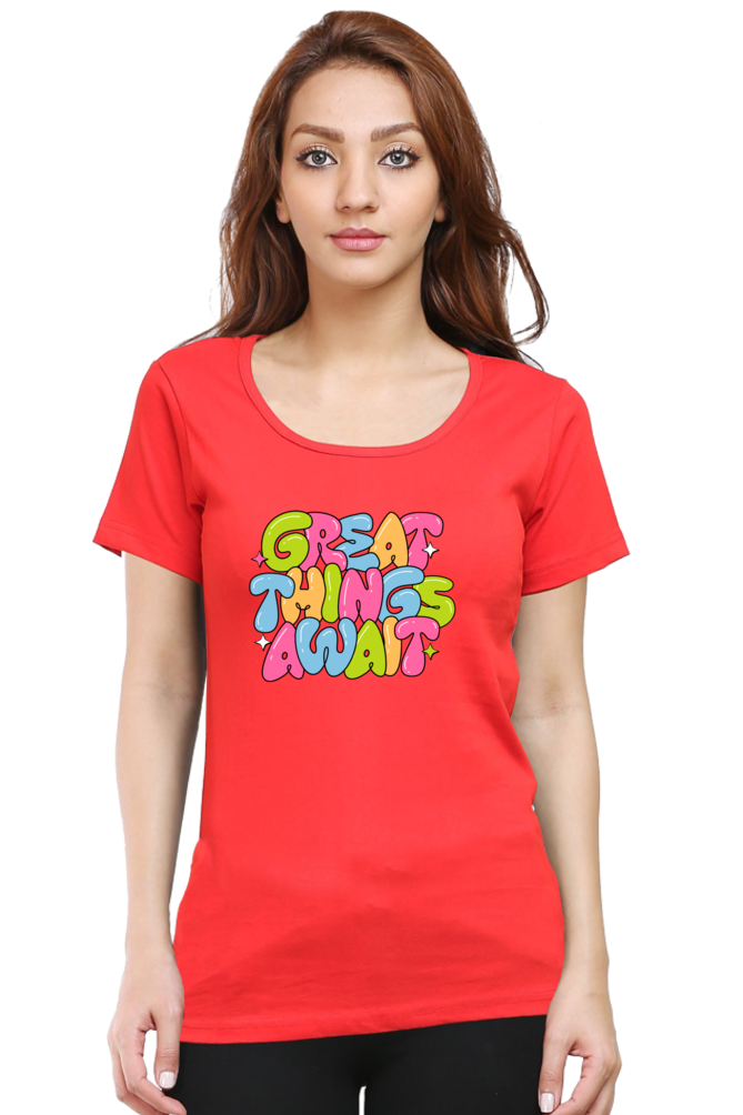 Female Classic Crew DTG Printed T-Shirt - Image 6