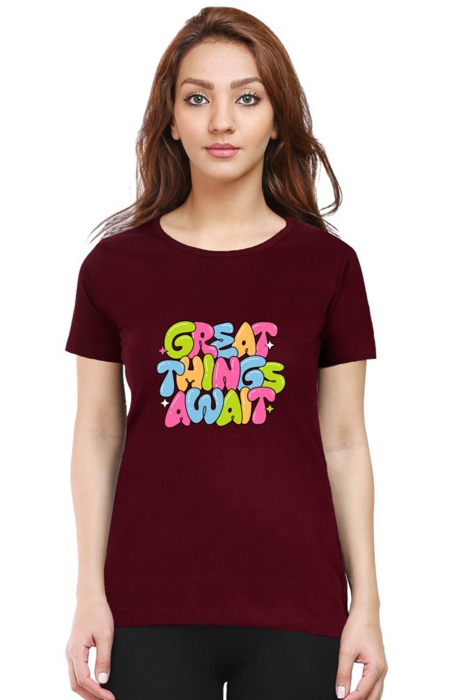 Female Classic Crew DTG Printed T-Shirt - Image 5