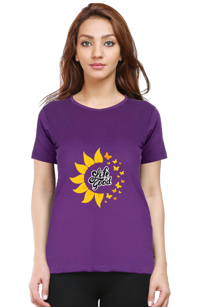 Female Classic Crew DTG Printed T-Shirt - Image 2