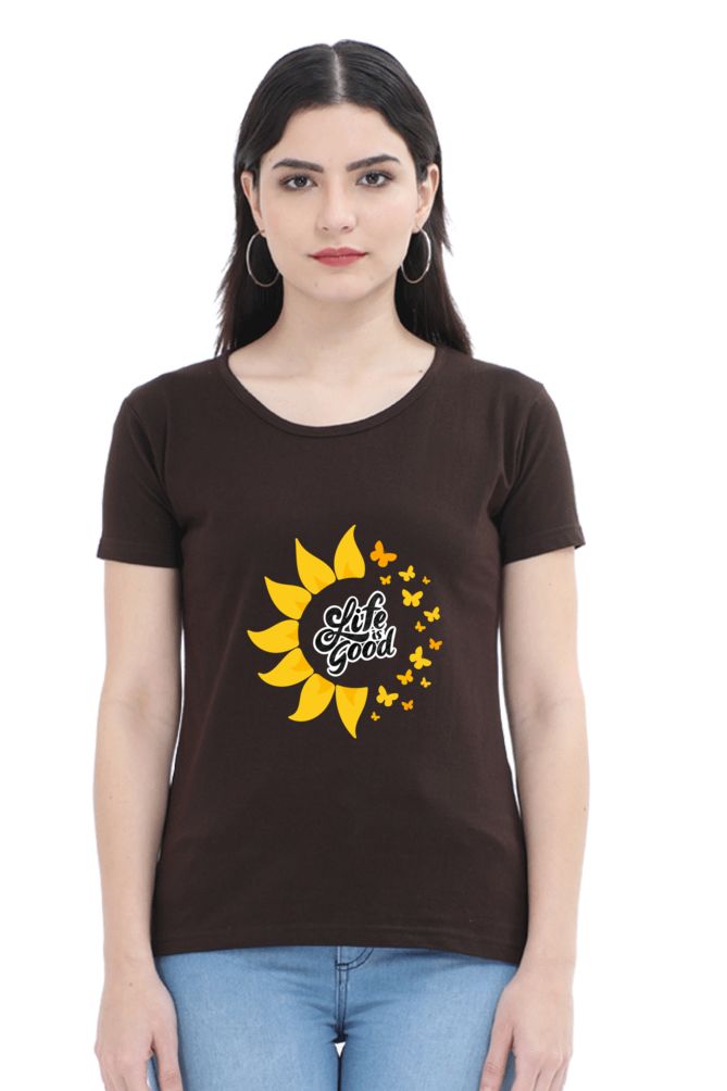 Female Classic Crew DTG Printed T-Shirt